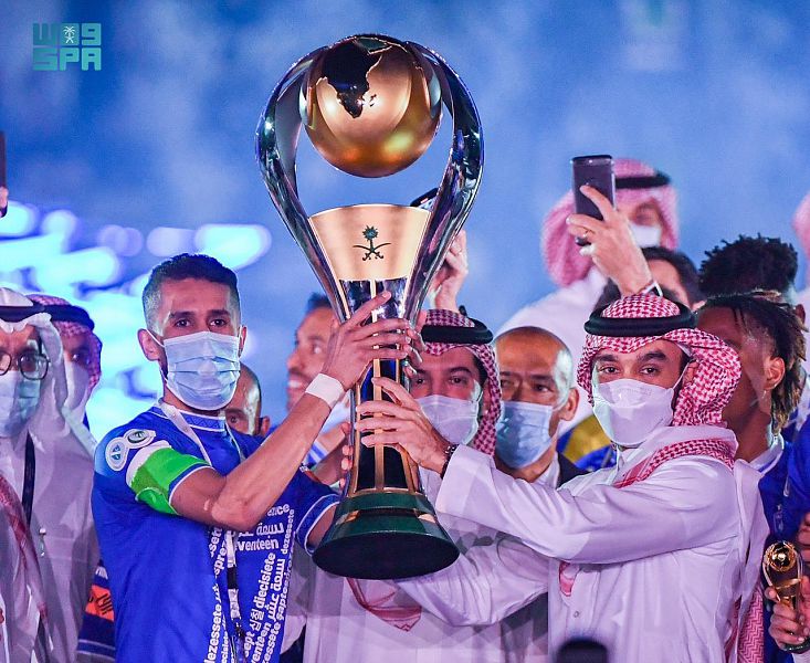  تتويج الهلال بلقب دوري كأس الأمير محمد بن سلمان للمحترفين برعاية سمو وزير الرياضة