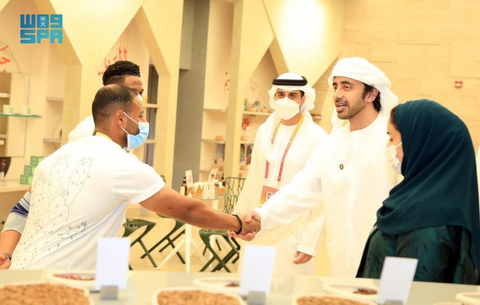  وزير خارجية دولة الإمارات يزور الجناح السعودي في معرض إكسبو 2020 دبي