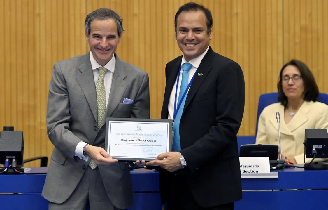 المملكة تتلقى شهادة شكر من الوكالة الدولية للطاقة الذرية نظير مشاركتها الفاعلة في مبادرة كومباس
